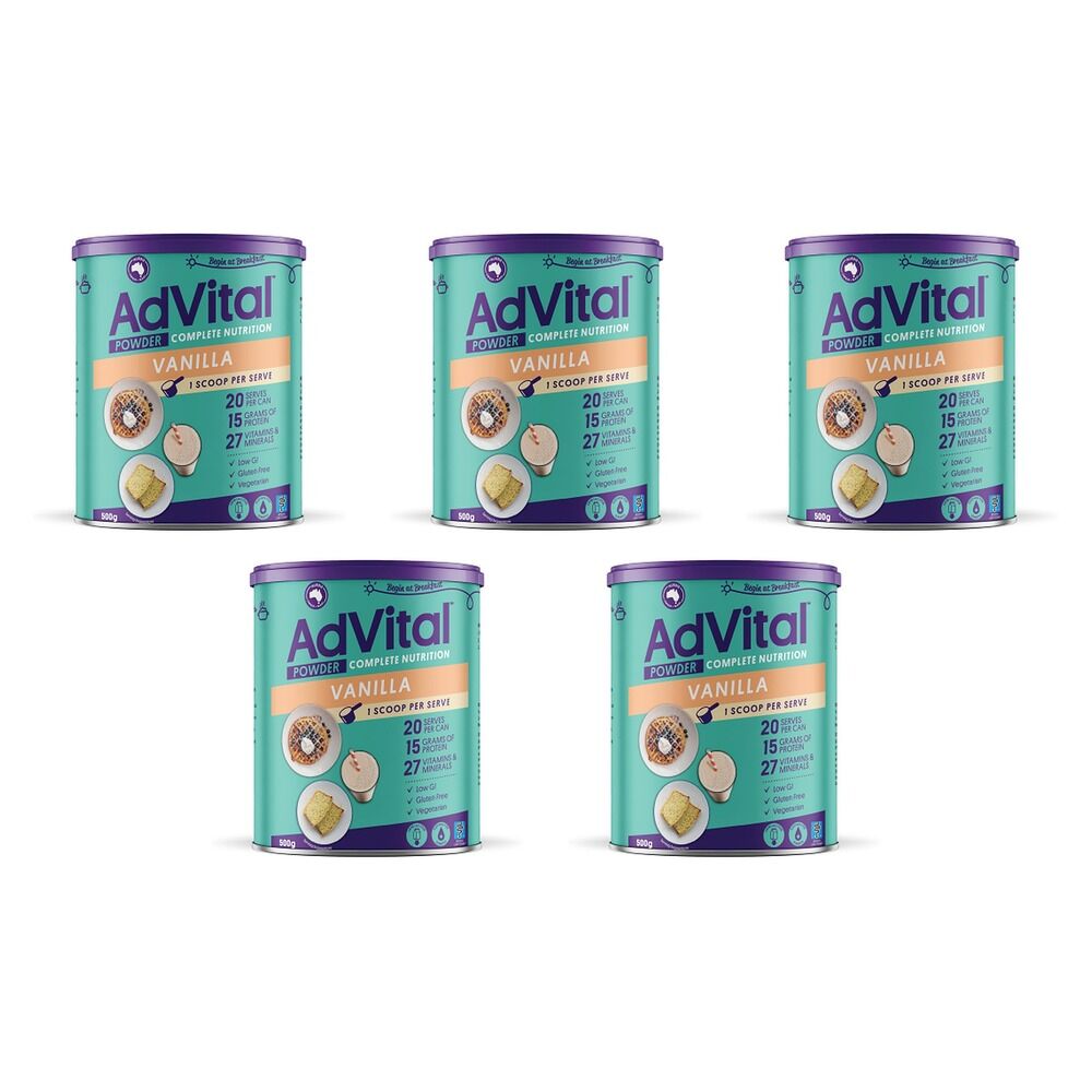 Advital Powder Vanilla 500g Pack of 5