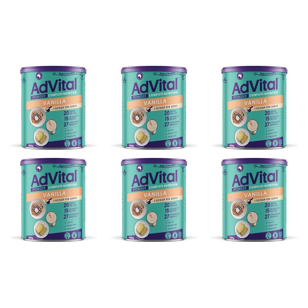 Advital Powder Vanilla 500g Pack of 6