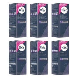 Veet Expert Legs and Body & Full Bikini Hair Removal Cream 100mL Pack of 6