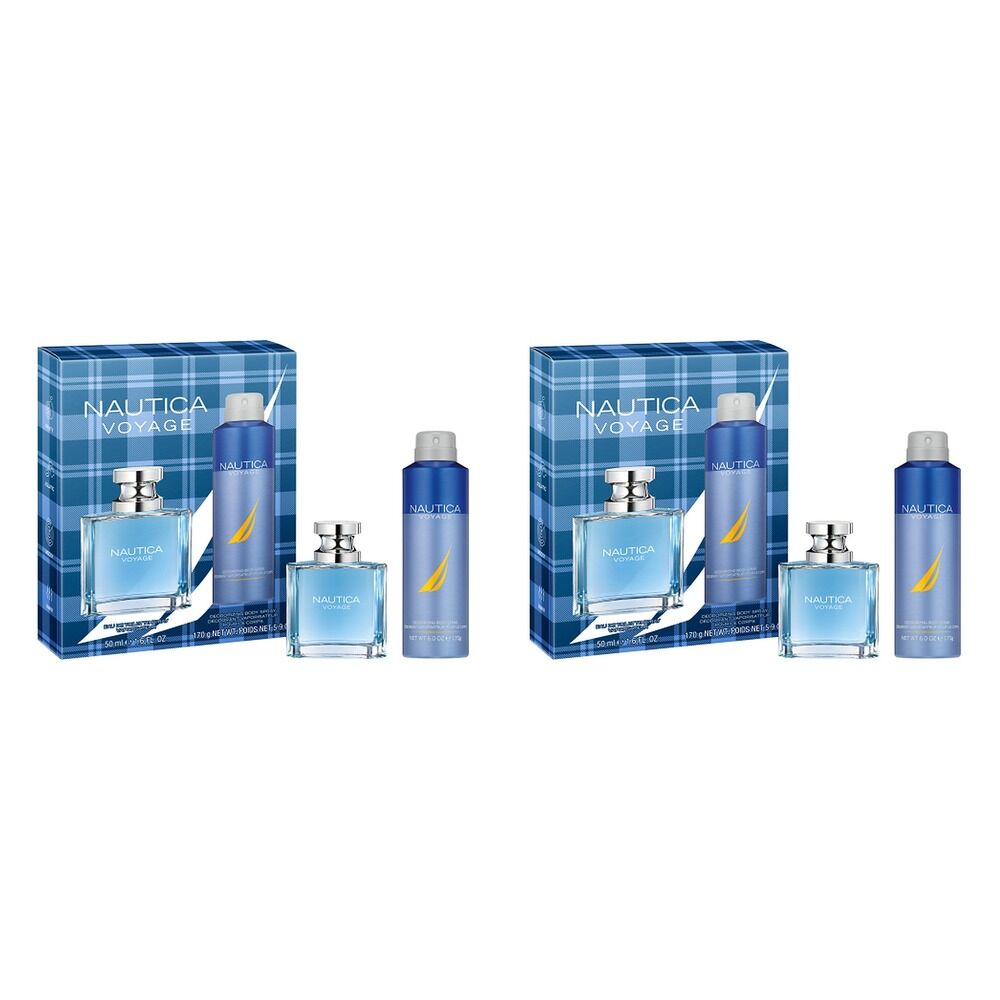 Nautica Voyage EDT Gift Set 50mL 2 Piece Pack of 2