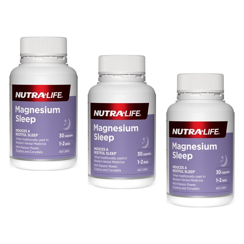 Nutra-Life Magnesium Sleep 30 Capsules Pack of 3