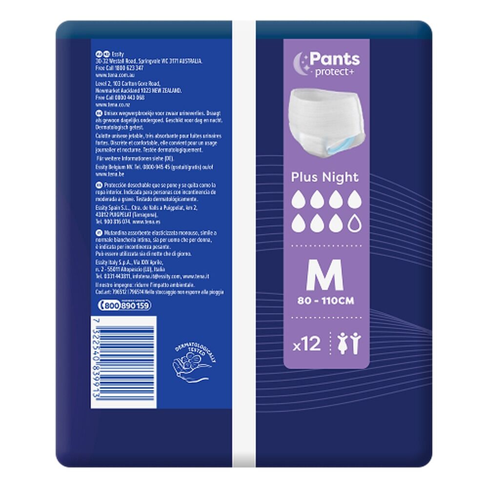 Tena Pants Plus Night Medium 12 Pack x 2