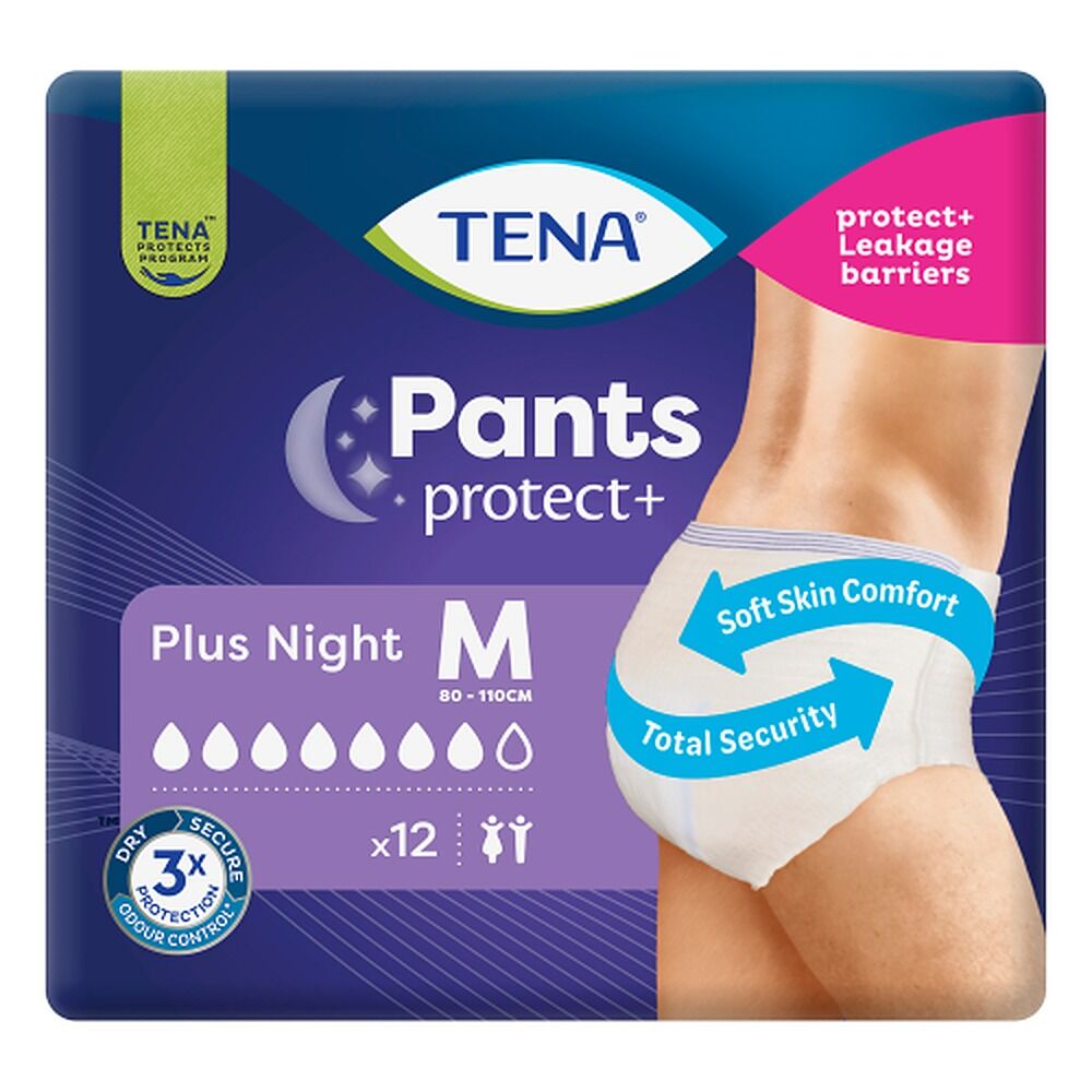 Tena Pants Plus Night Medium 12 Pack x 2