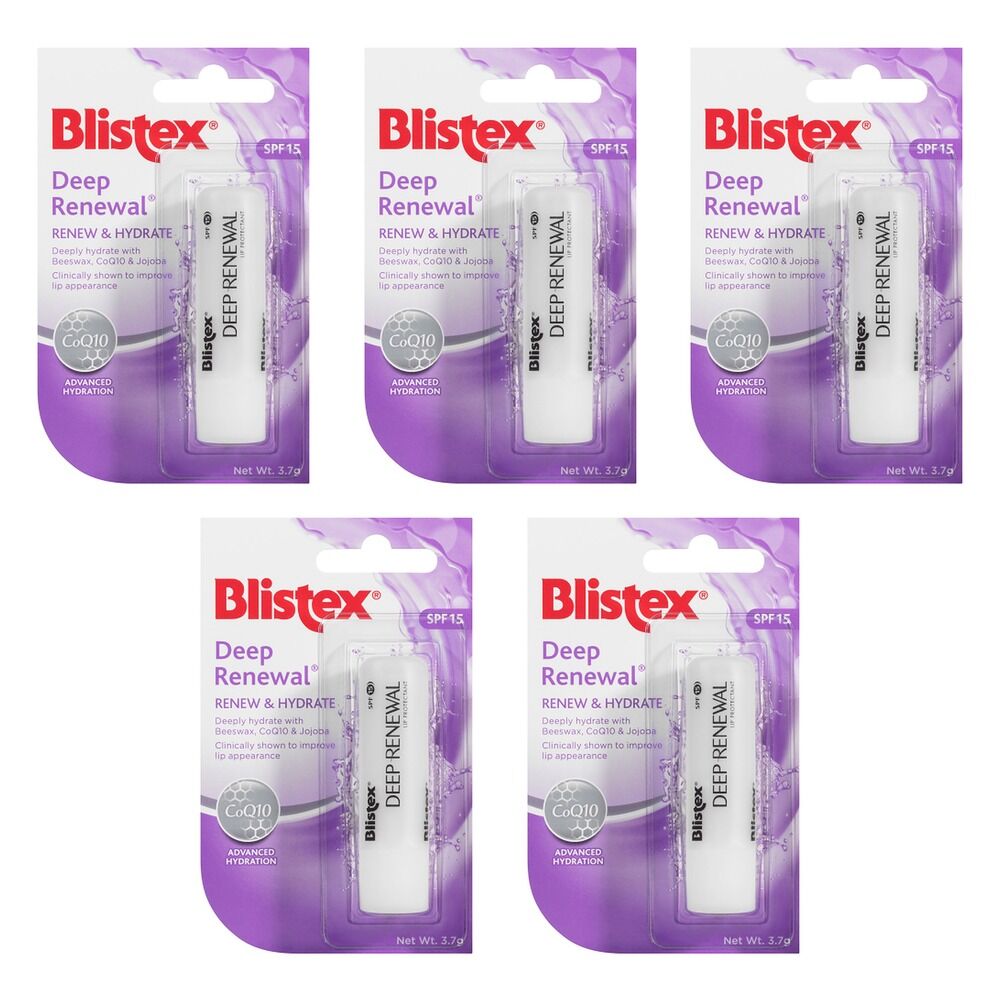 Blistex Deep Renewal SPF15 3.7g Pack of 5