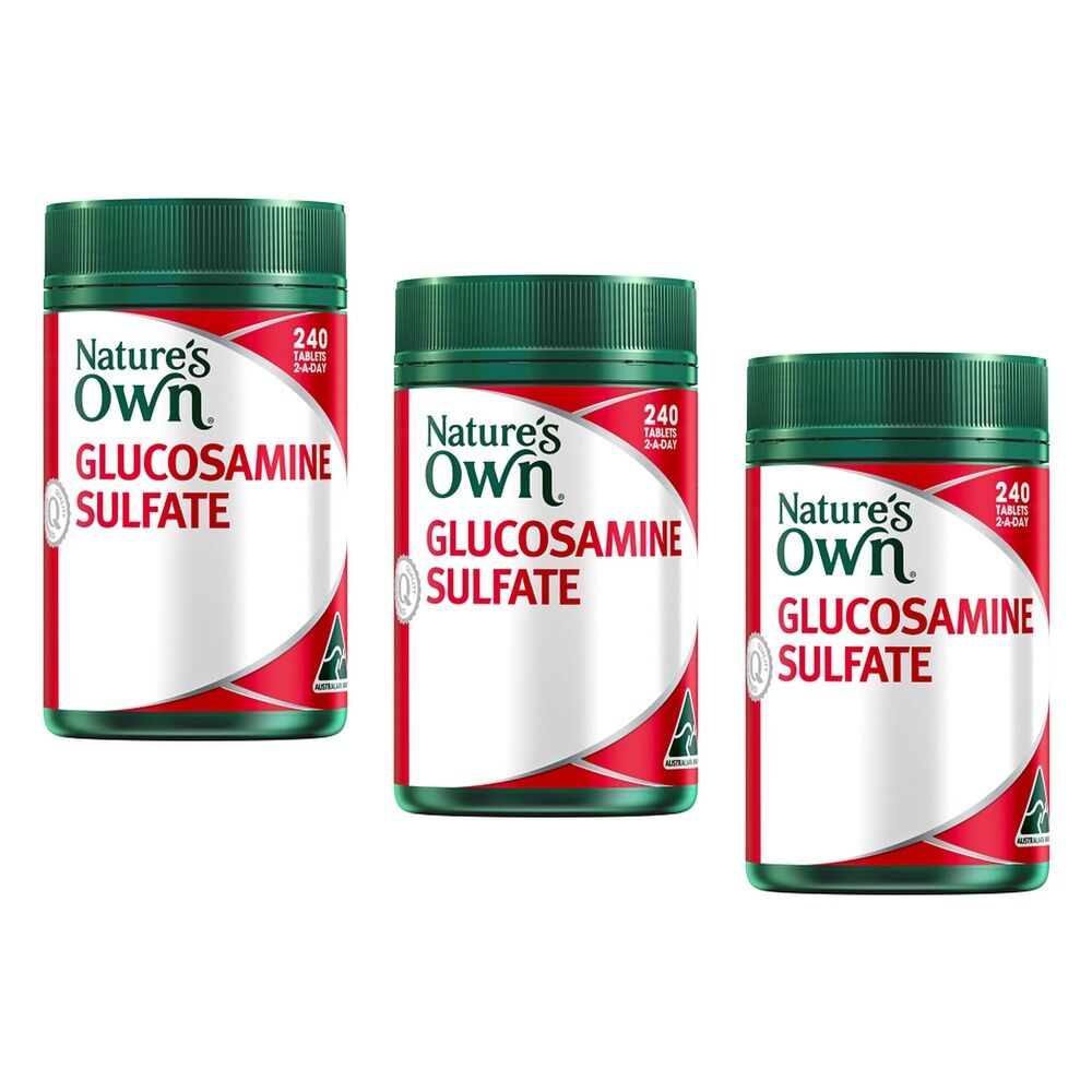 Nature's Own Glucosamine Sulfate 240 Tablets Pack of 3