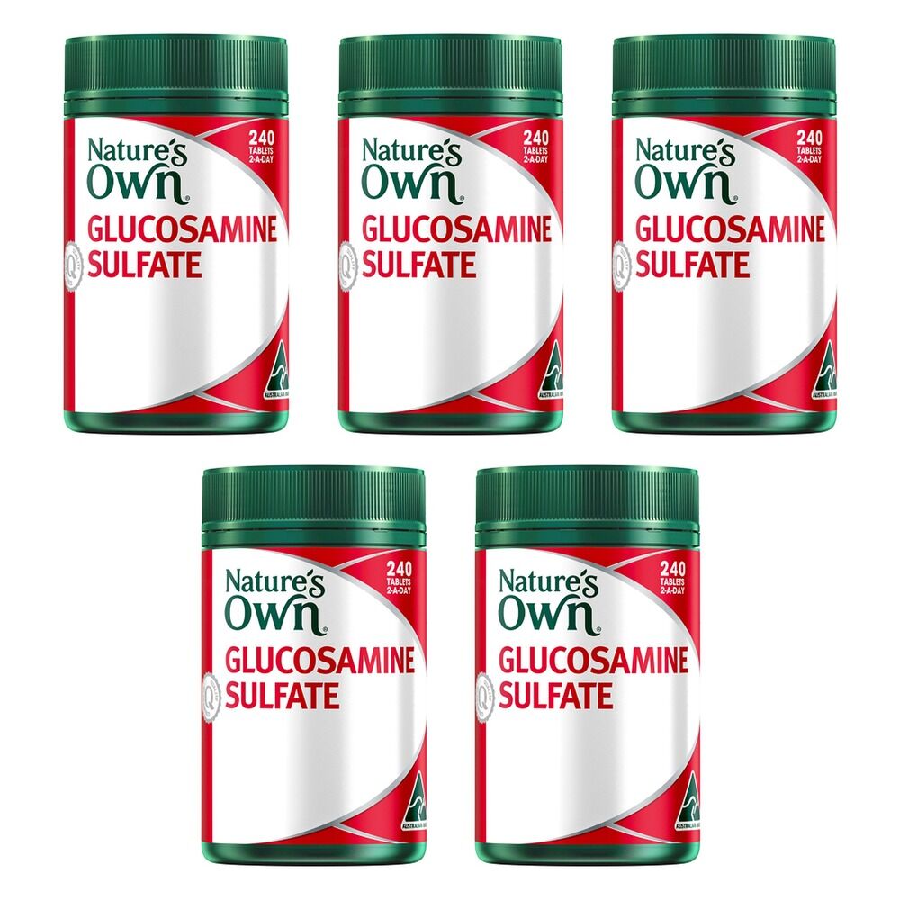 Nature's Own Glucosamine Sulfate 240 Tablets Pack of 5