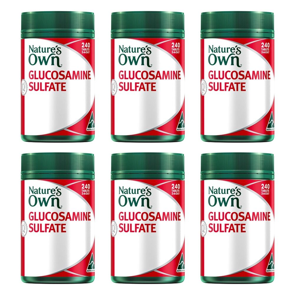Nature's Own Glucosamine Sulfate 240 Tablets Pack of 6