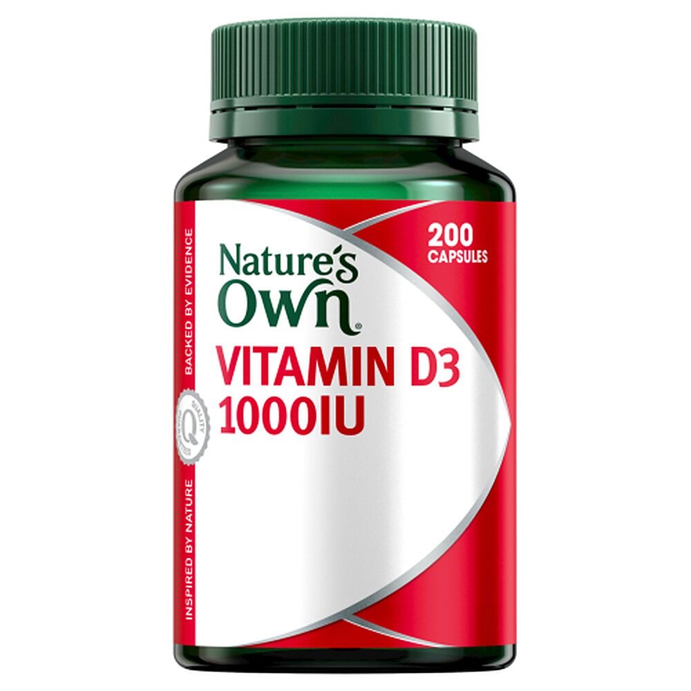 Nature's Own Vitamin D3 1000IU 200 Capsules