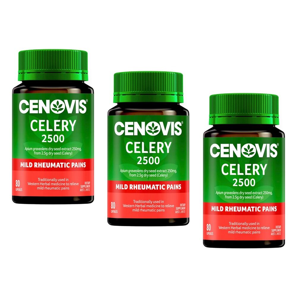 Cenovis Celery 2500 80 Capsules x 3 Bundle of 3
