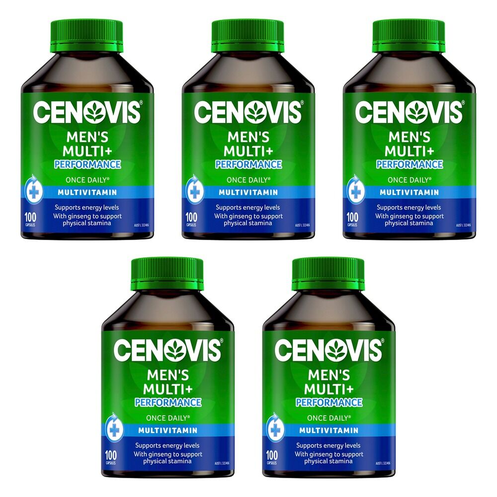 Cenovis Men's Multi + Performance 100 Capsules Pack of 5