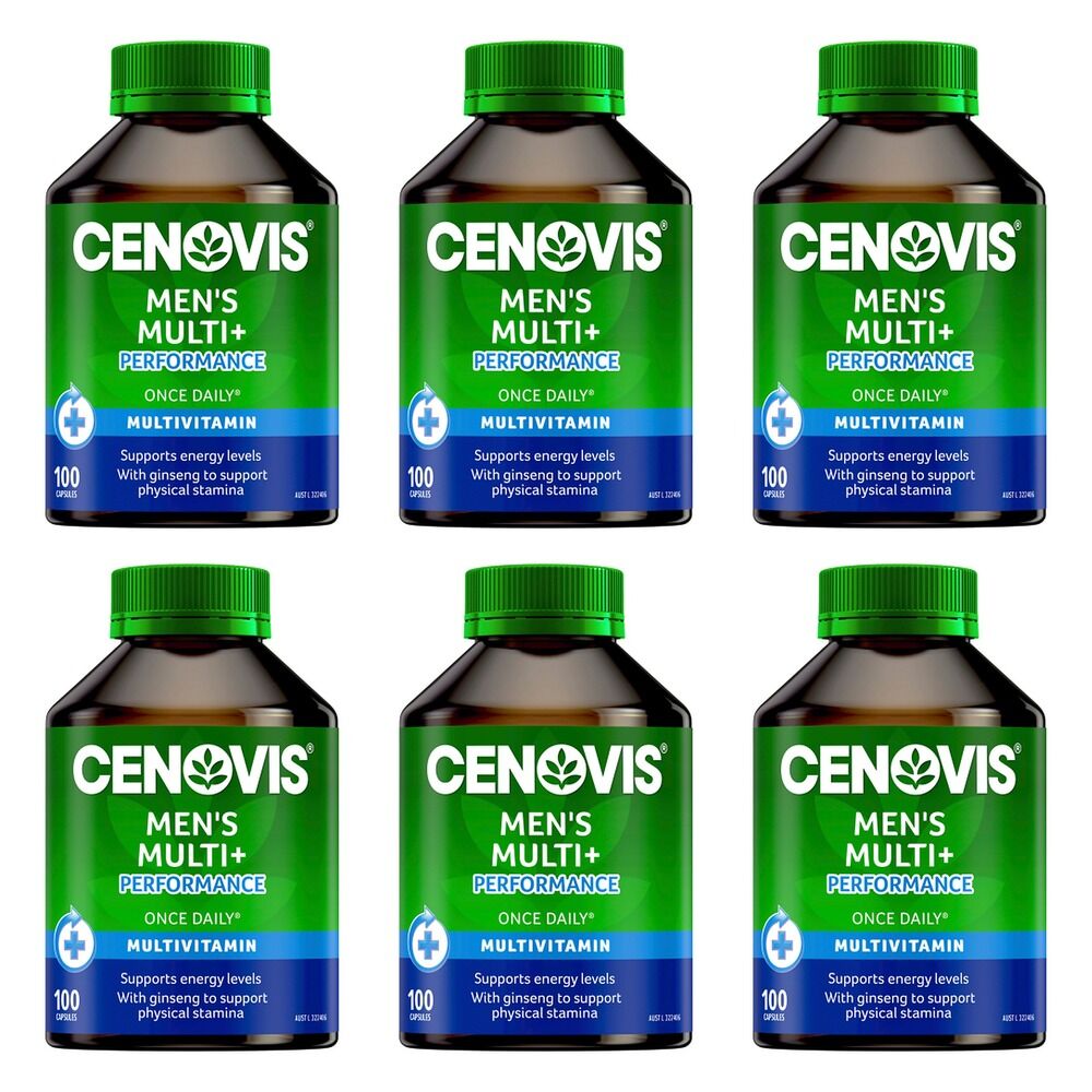Cenovis Men's Multi + Performance 100 Capsules Pack of 6