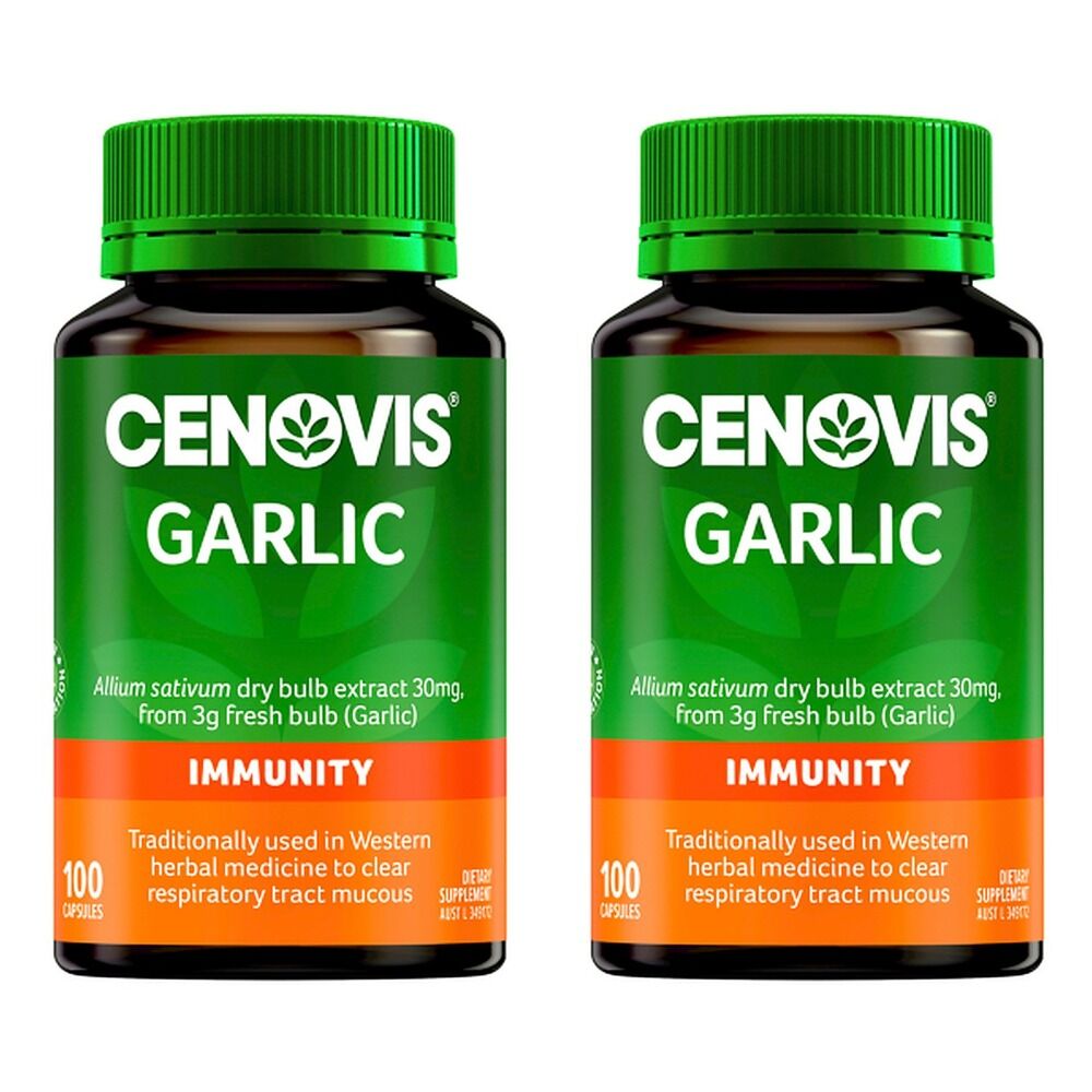 Cenovis Garlic Immune Support 100 Capsules x 3 Bundle of 2