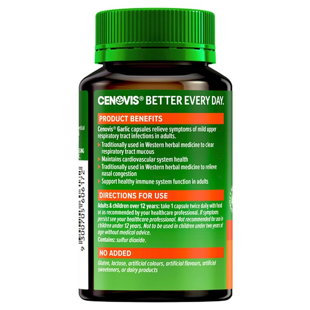Cenovis Garlic Immune Support 100 Capsules x 3