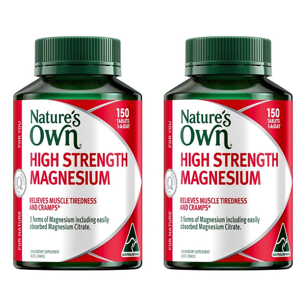 Nature's Own High Strength Magnesium 150 Tablets Pack of 2