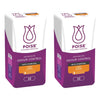 Poise Charcoal Light Liners 22 Pack x 6 Bundle of 2
