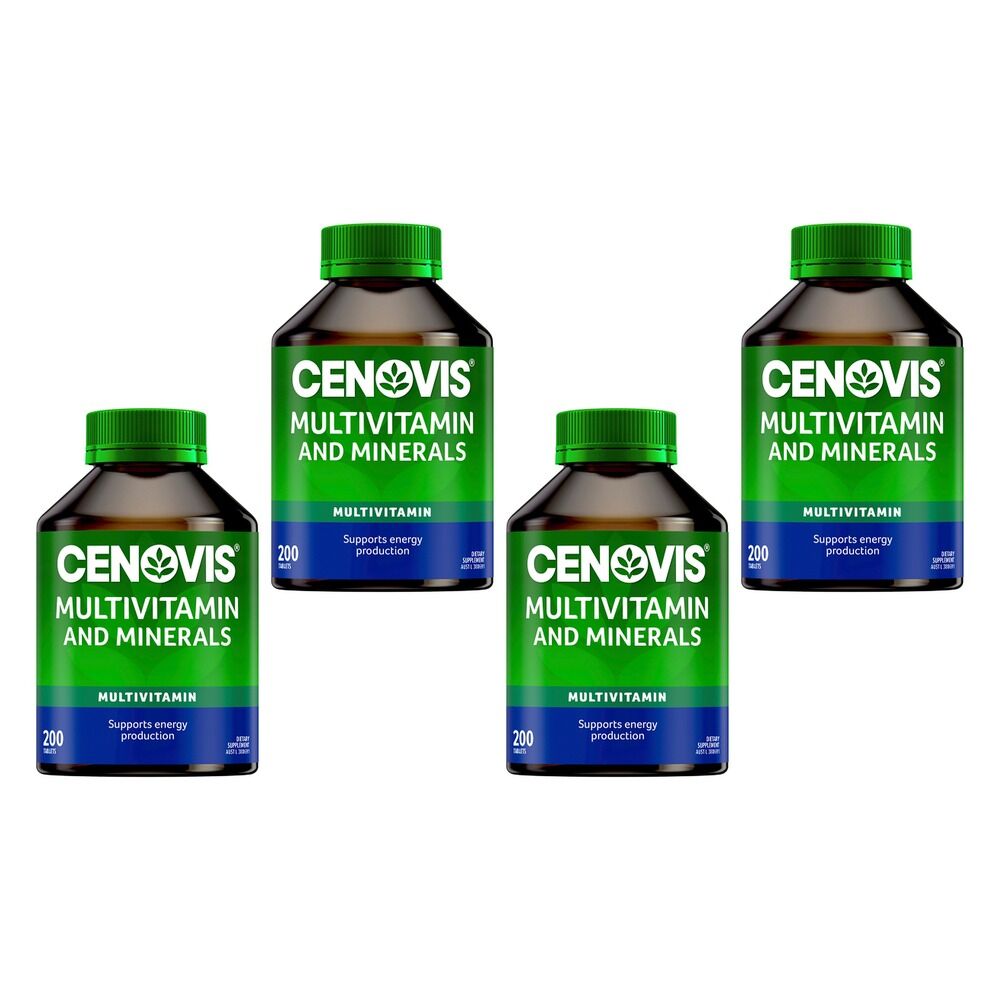 Cenovis Multivitamins & Minerals 200 Tablets Pack of 4