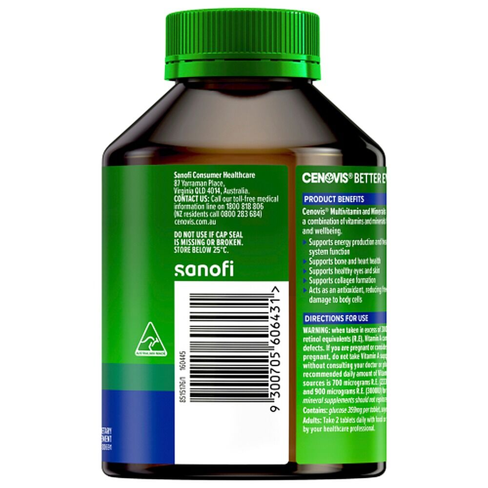 Cenovis Multivitamins & Minerals 200 Tablets