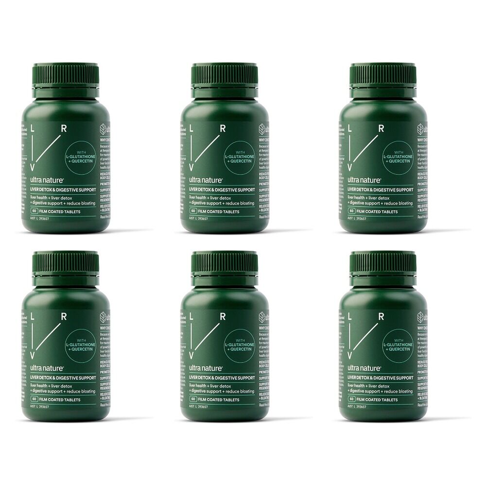 Ultra Nature Liver & Digest Support 60 Tablets Pack of 6