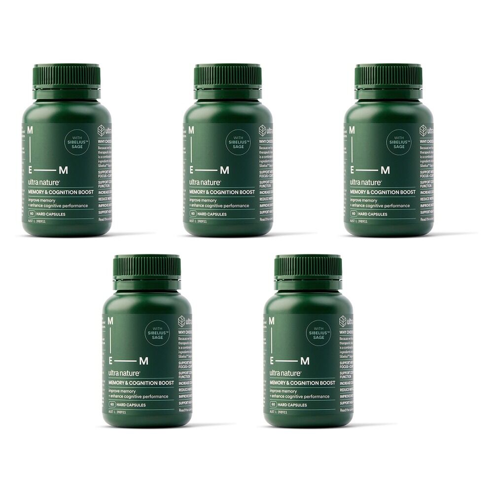 Ultra Nature Memory & Cognition 60 Capsules Pack of 5