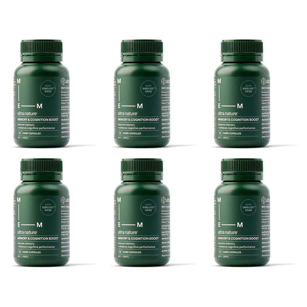 Ultra Nature Memory & Cognition 60 Capsules Pack of 6