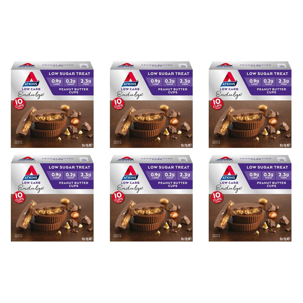 Atkins Endulge Peanut Butter Cups 10 Pack x 6 Bundle of 6