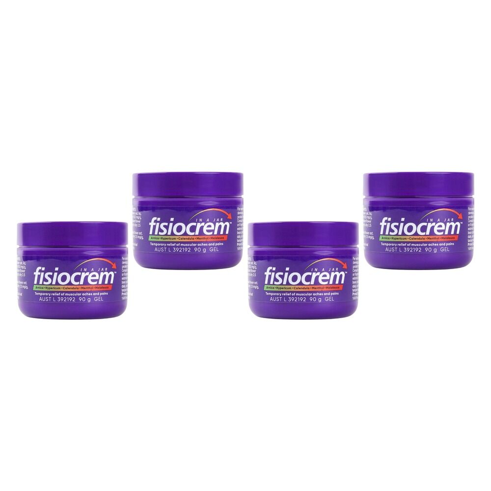 Fisiocrem Solugel Muscle Pain Relief Gel 90g Pack of 4