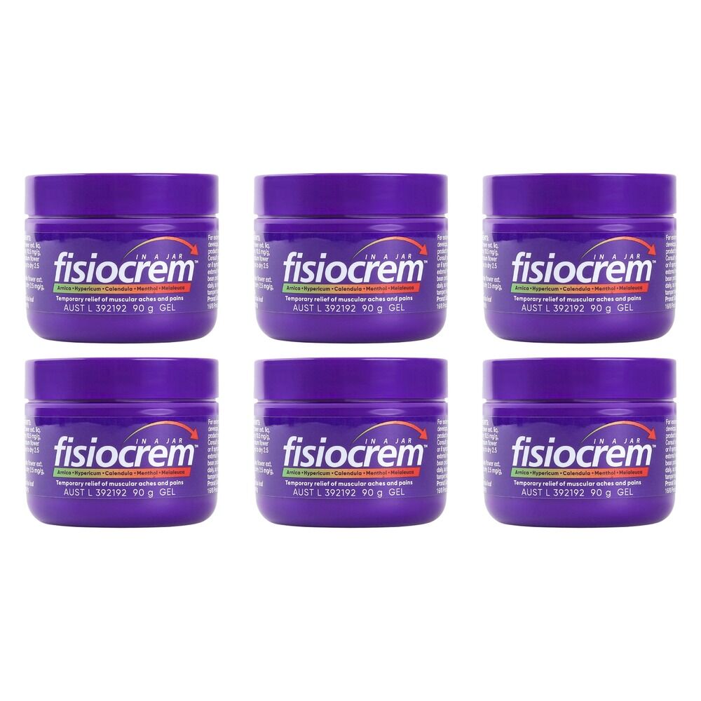 Fisiocrem Solugel Muscle Pain Relief Gel 90g Pack of 6