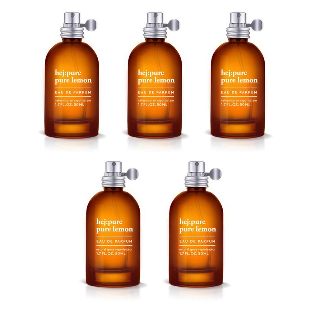 Hej Pure Lemon Eau de Parfum 50mL Pack of 5