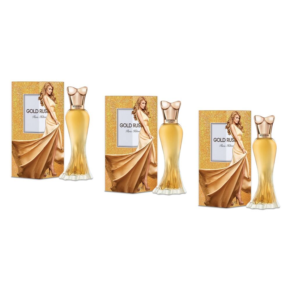 Paris Hilton Gold Rush Eau de Parfum 100mL Pack of 3
