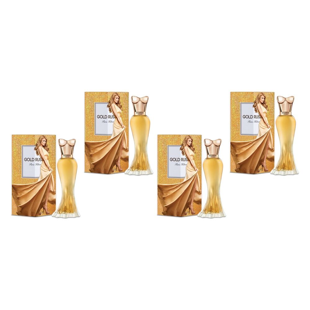 Paris Hilton Gold Rush Eau de Parfum 100mL Pack of 4