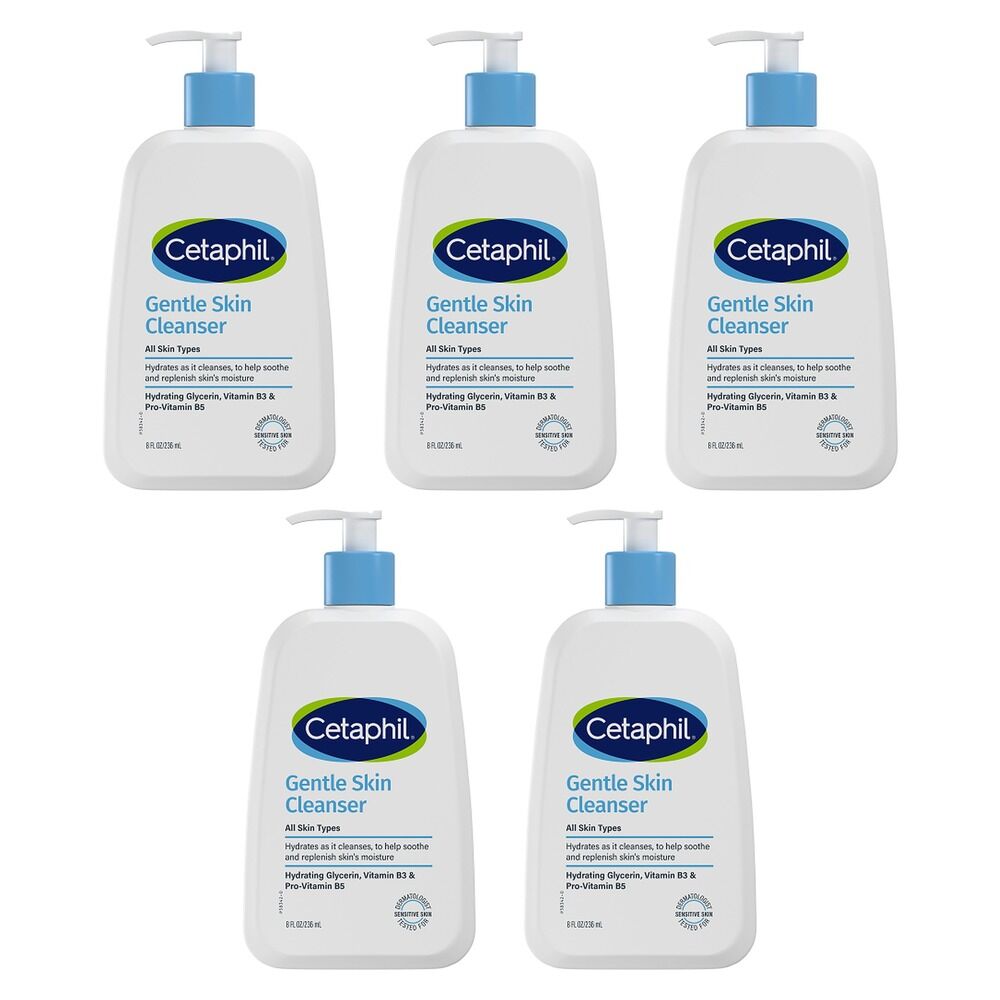 Cetaphil Gentle Skin Cleanser 236mL x 3 Bundle of 5