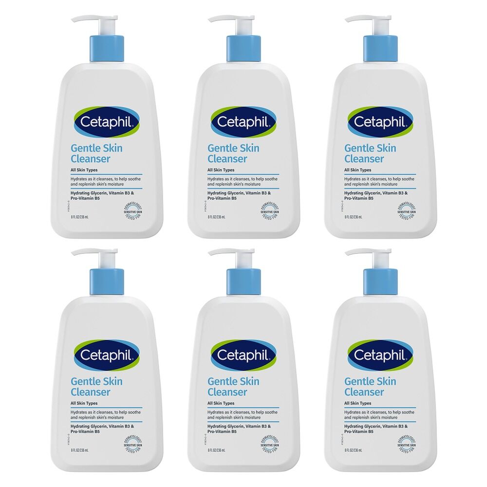 Cetaphil Gentle Skin Cleanser 236mL x 3 Bundle of 6