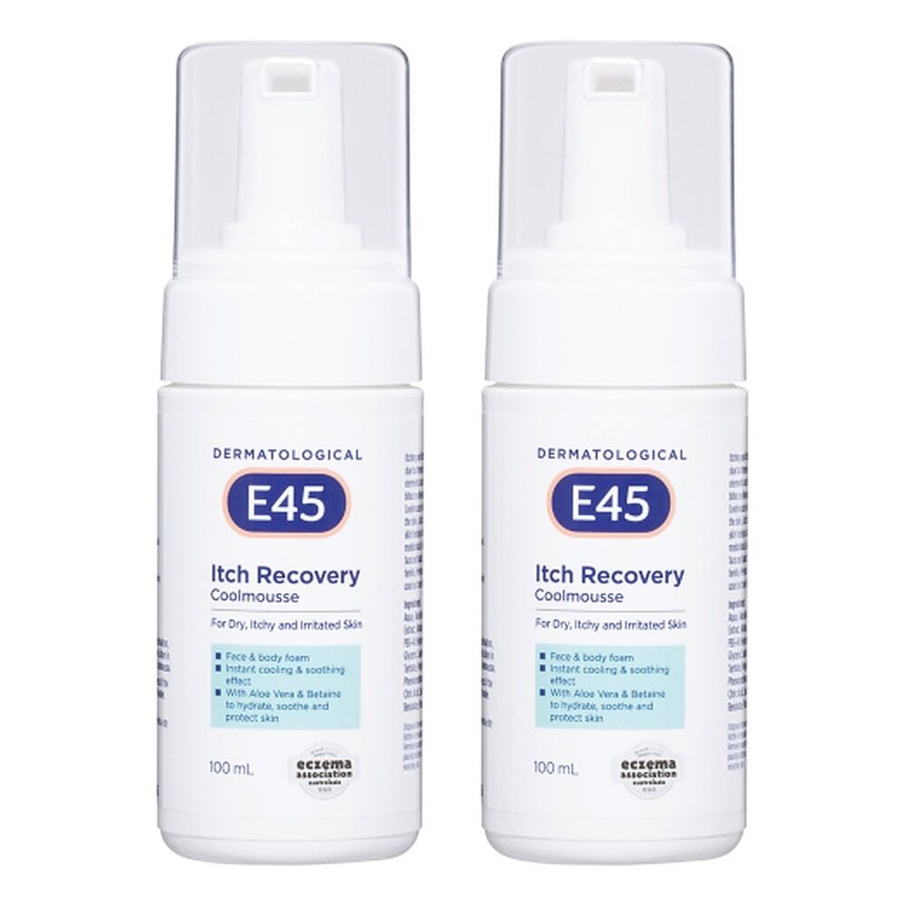 E45 Itch Recovery Coolmousse 100mL Pack of 2
