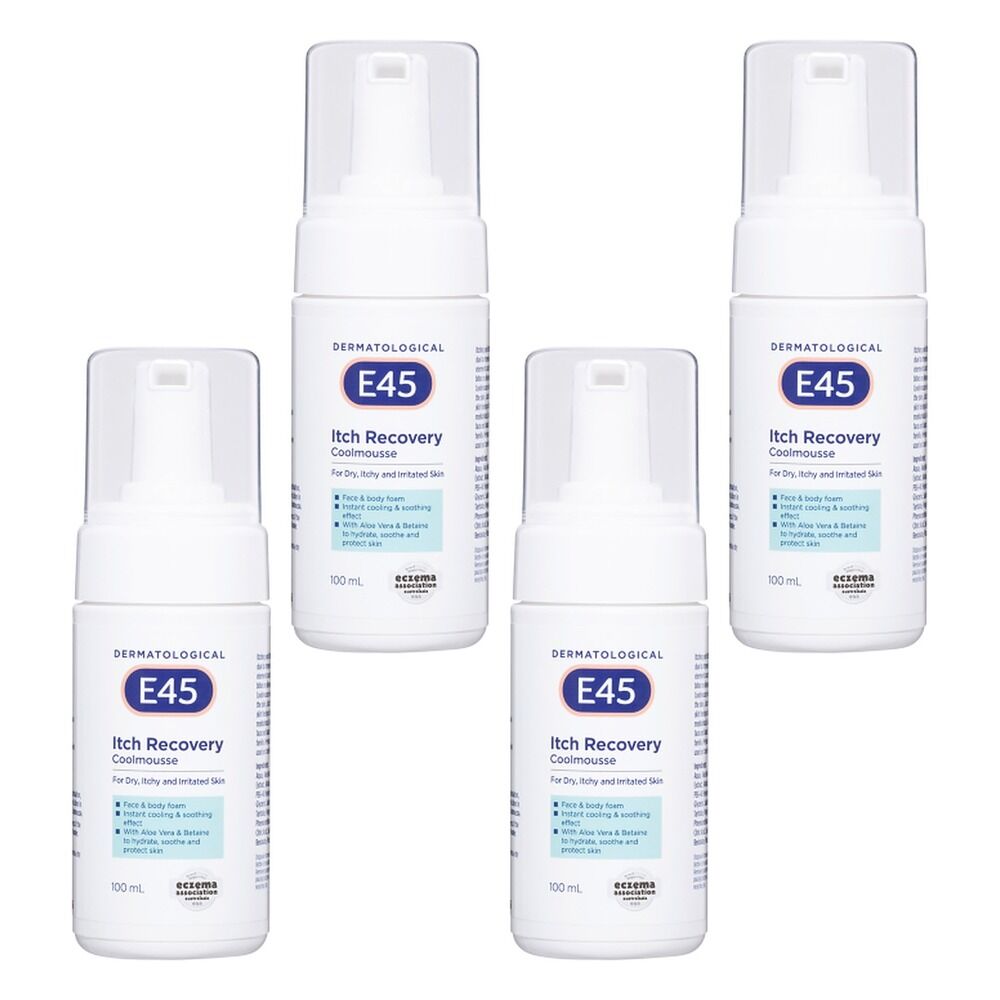 E45 Itch Recovery Coolmousse 100mL Pack of 4