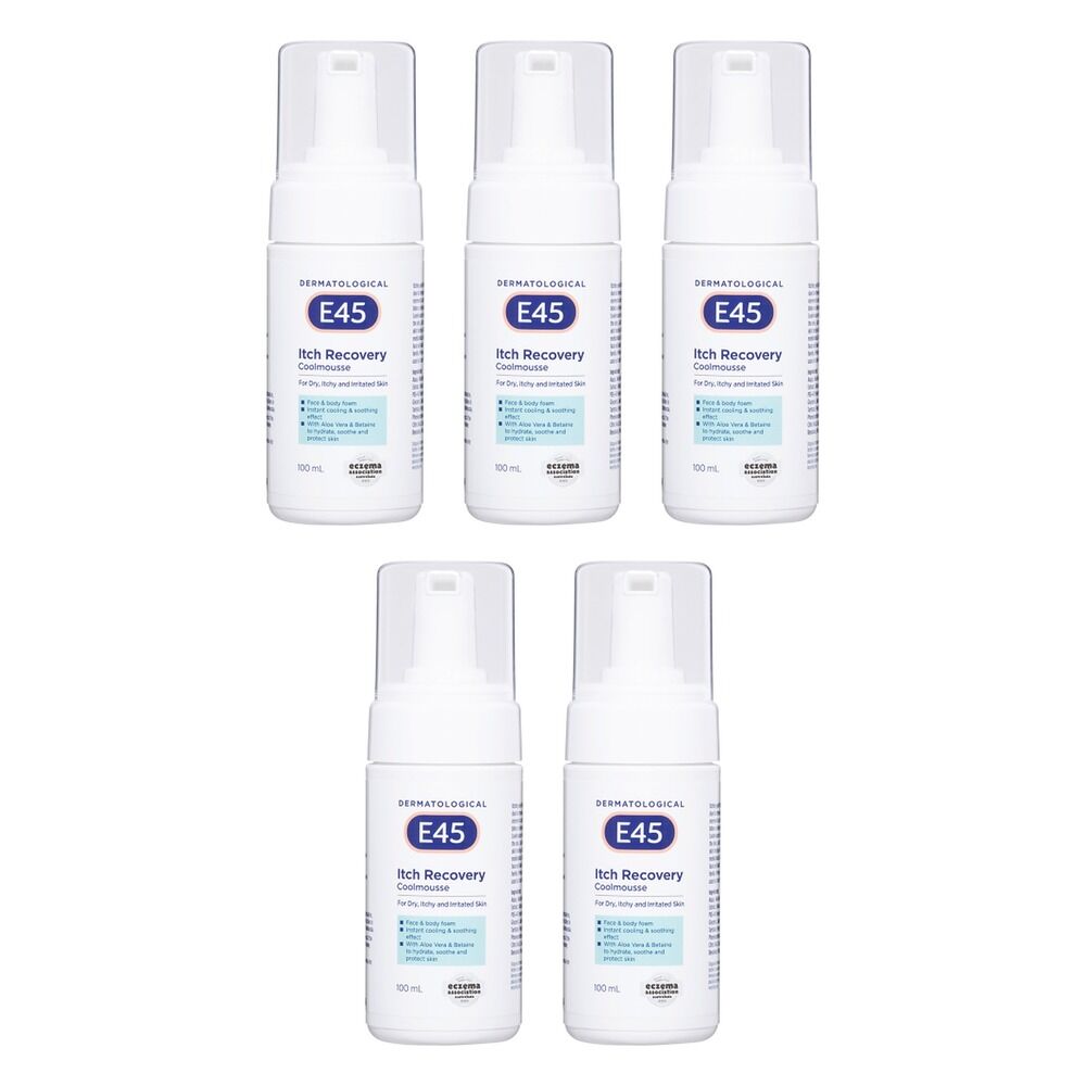 E45 Itch Recovery Coolmousse 100mL Pack of 5
