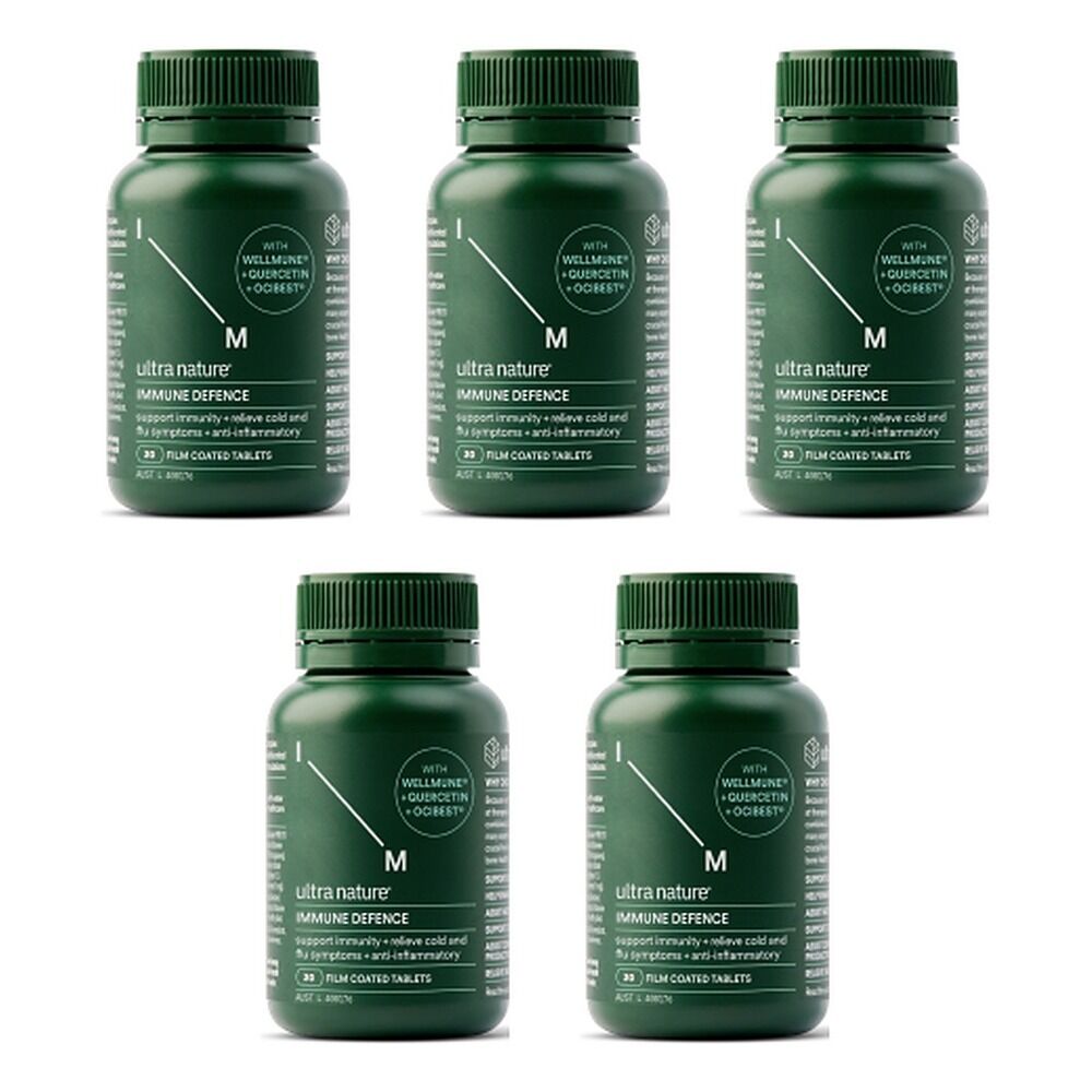 Ultra Nature Immune Defence Tablets 30 Pack x 3 Bundle of 5