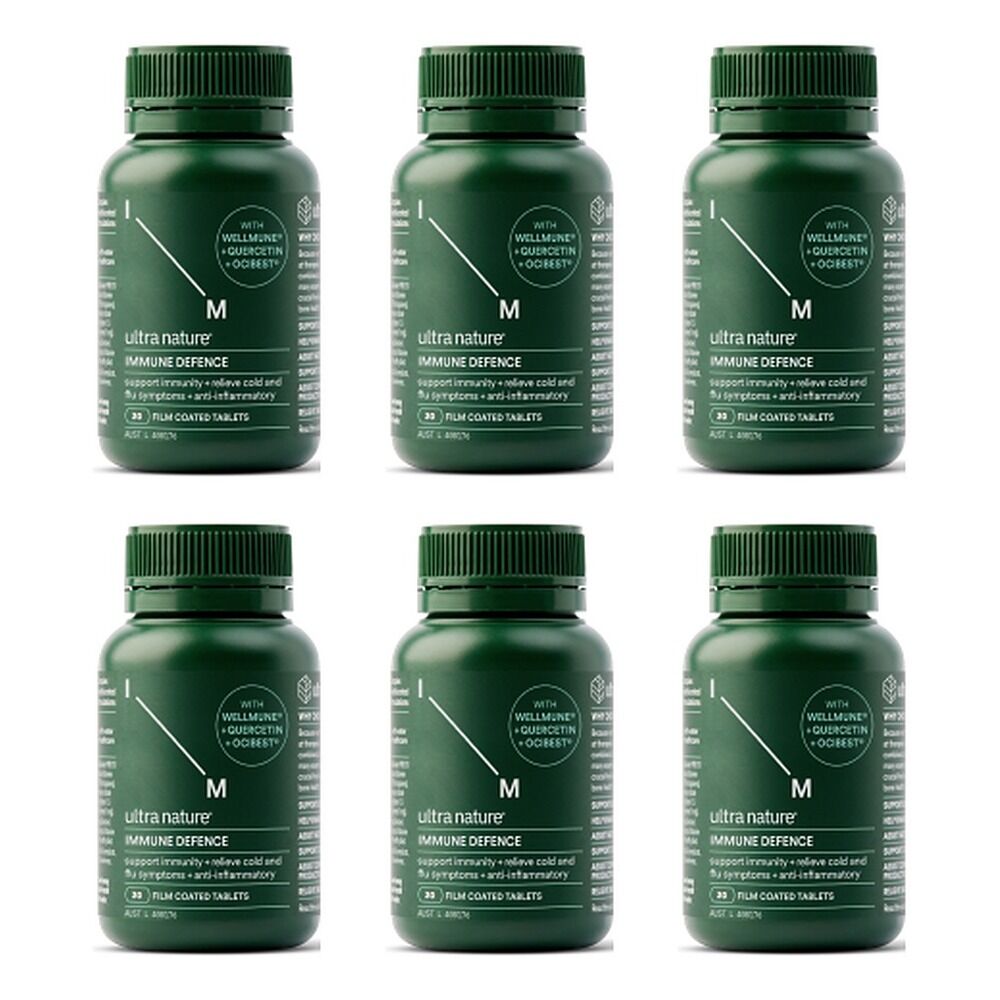 Ultra Nature Immune Defence Tablets 30 Pack x 3 Bundle of 6