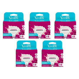 Gillette Venus ComfortGlide Olay Sugarberry Razor Blade Refills 4 Bundle of 5