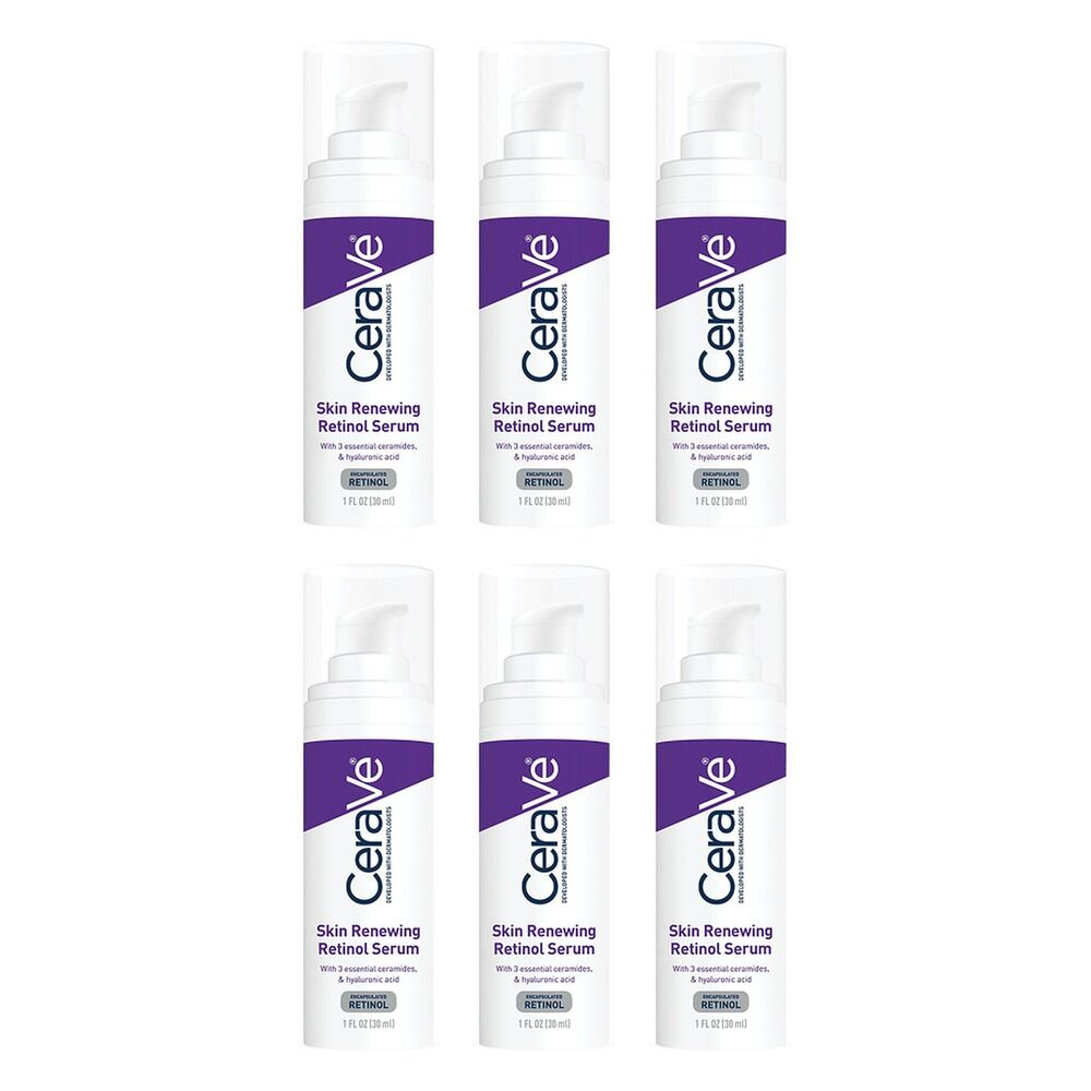 CeraVe Skin Renewing Retinol Serum 30mL Pack of 6