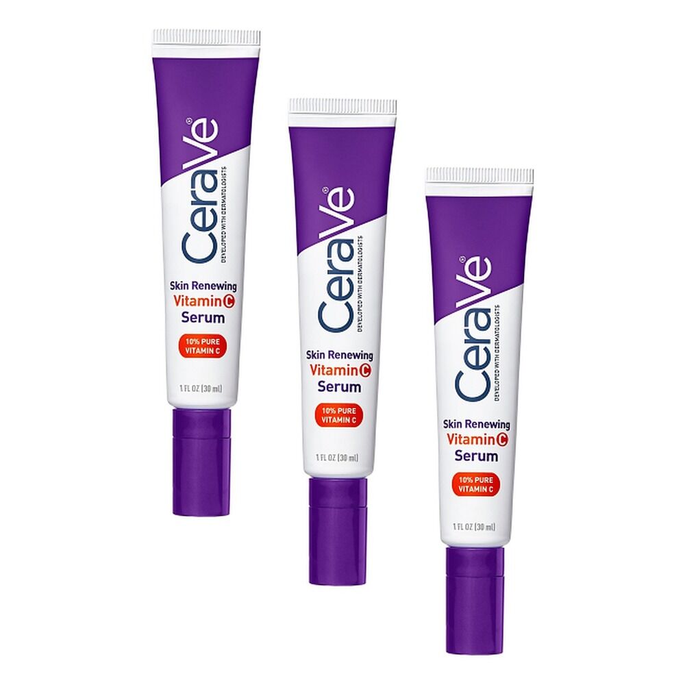 CeraVe Skin Renewing Vitamin C Serum 30mL Pack of 3