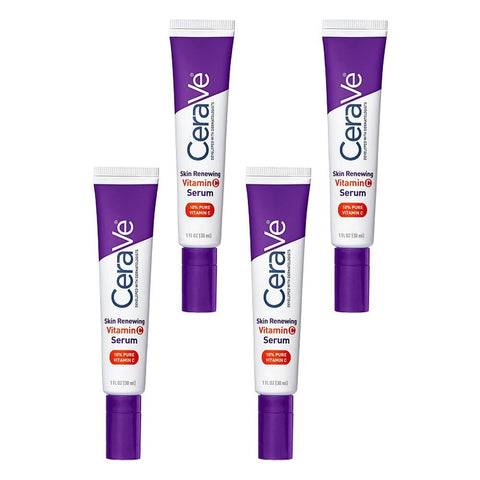 CeraVe Skin Renewing Vitamin C Serum 30mL Pack of 4