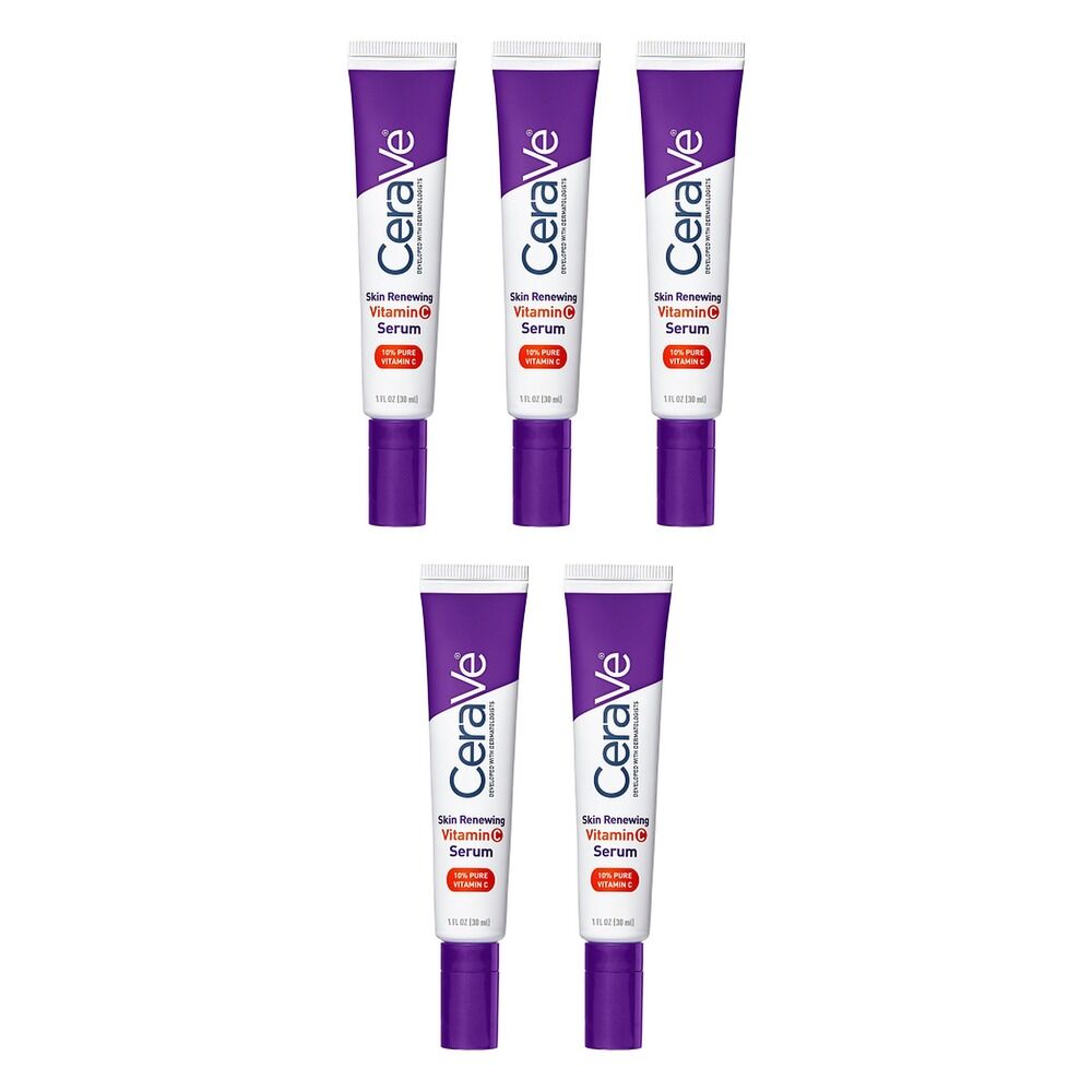 CeraVe Skin Renewing Vitamin C Serum 30mL Pack of 5