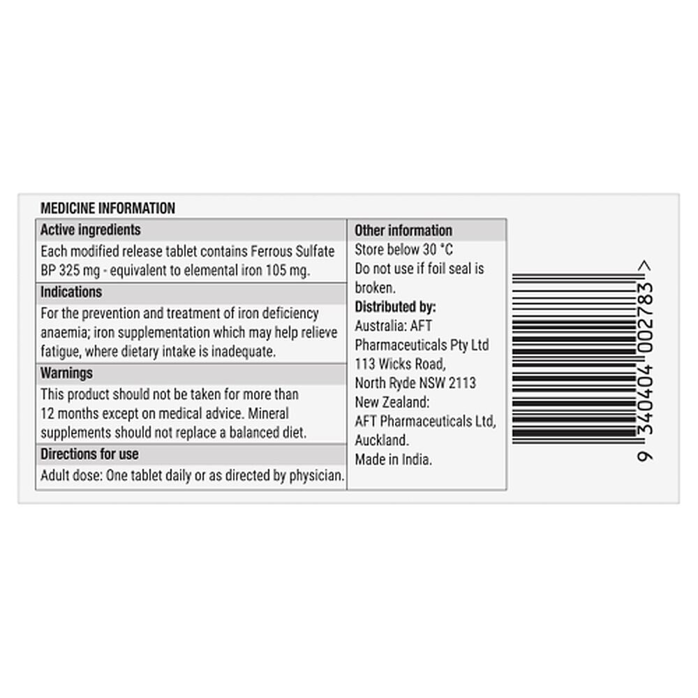Micolet Ferro-MR 325mg 60 Tablets