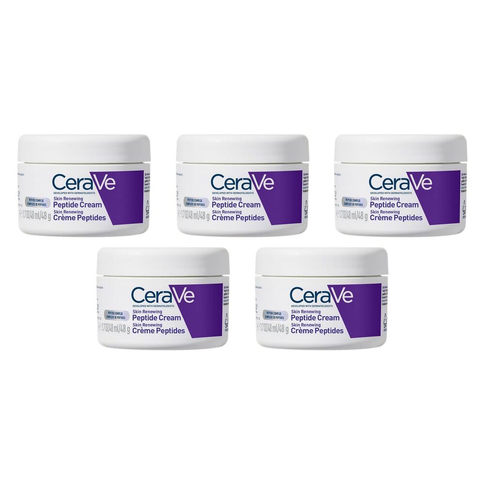 CeraVe Skin Renewing Peptide Cream 48g Pack of 5