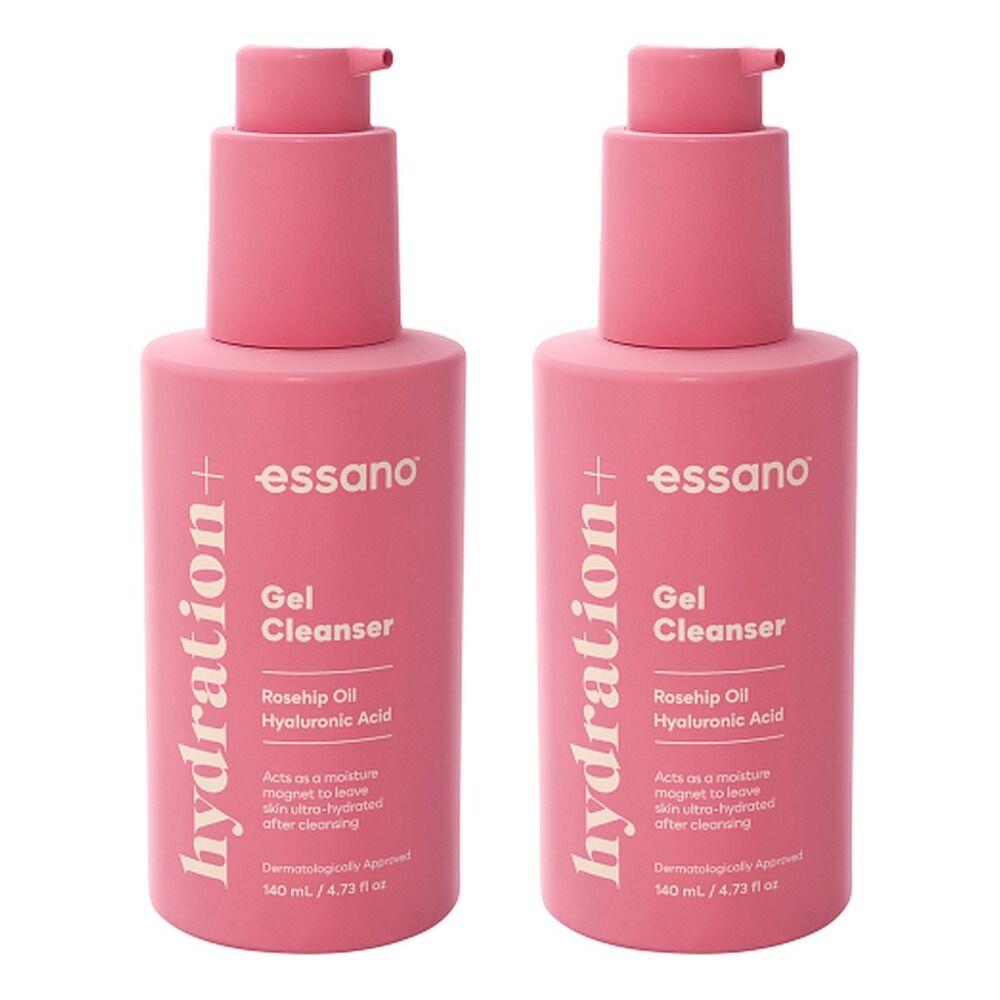 Essano Hydration+ Gel Cleanser 140mL Pack of 2