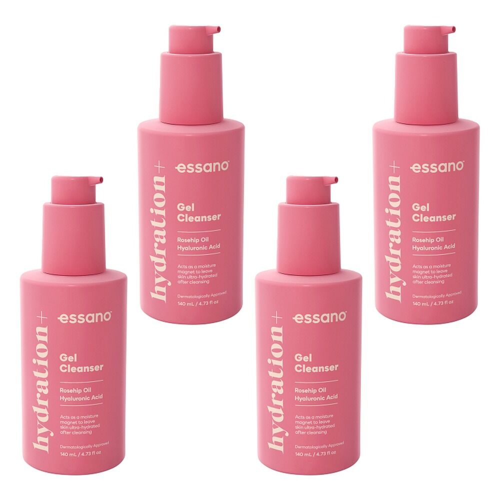 Essano Hydration+ Gel Cleanser 140mL Pack of 4