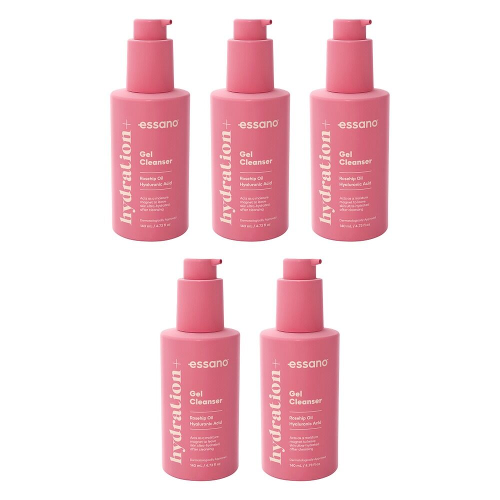 Essano Hydration+ Gel Cleanser 140mL Pack of 5
