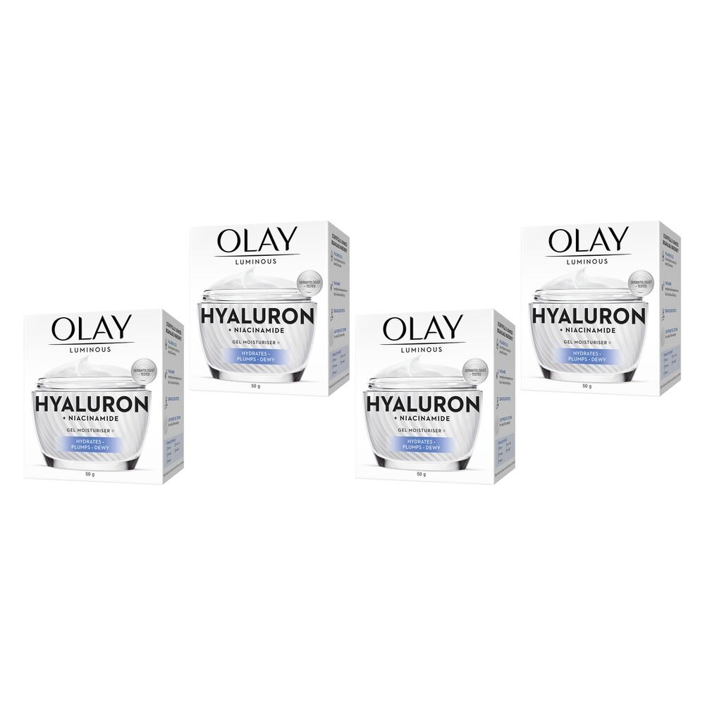 Olay Luminous Hyaluron + Niacinamide Cream Moisturiser 50g Pack of 4