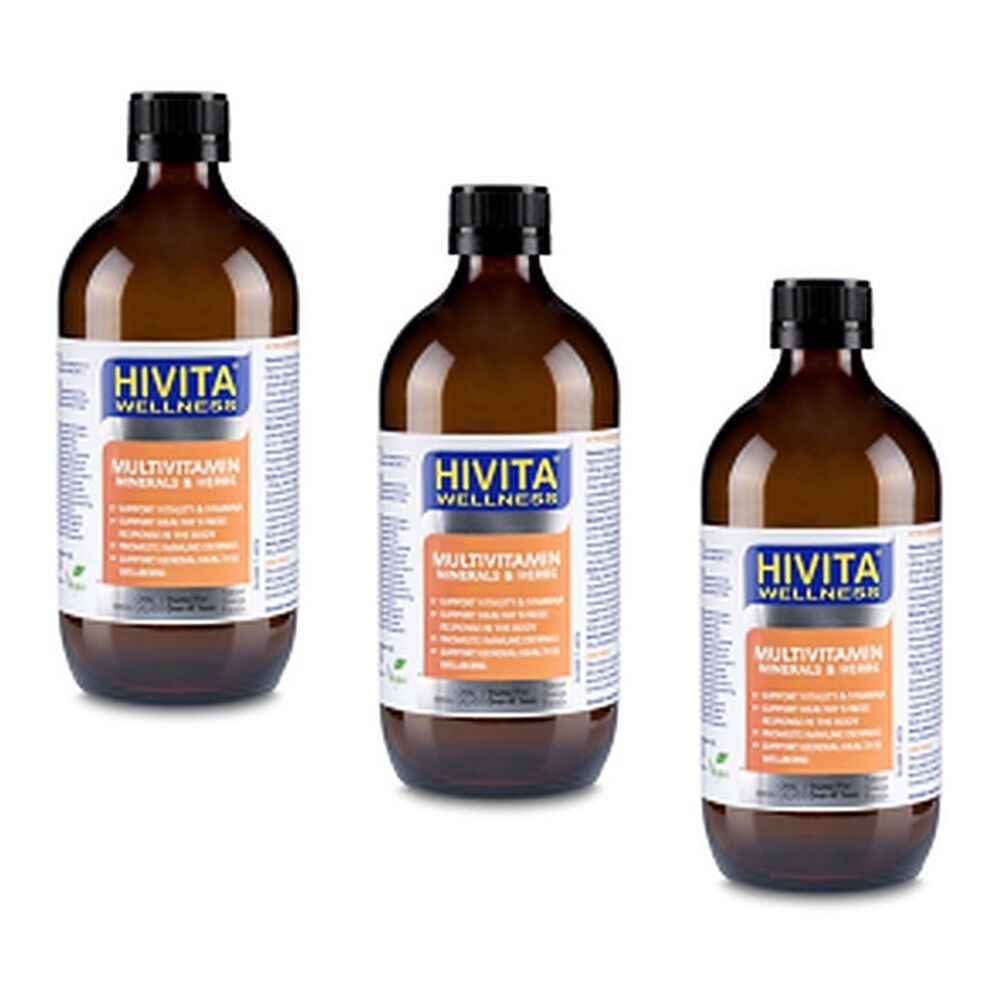 Hivita Multivitamin Oral Liquid 500mL Pack of 3