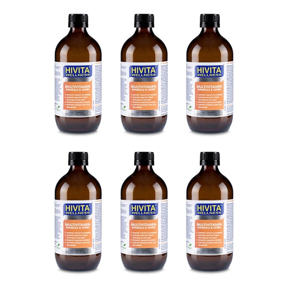 Hivita Multivitamin Oral Liquid 500mL Pack of 6